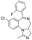 8-CHLORO-3A,4-DIHYDO-6-(2-FLUOROPHENYL)-1-METHYL-3H-IMIDAZO[1,5-A][1,4]BENZODIAZEPINE Struktur