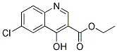 3-CARBETHOXY-6-CHLORO-4-HYDROXYQUINOLINE Struktur