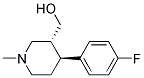 (-)-Trans-1-Methyl-3-Hydroxymethyl-4-(4-Fluorophenyl)piperidine Struktur