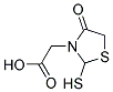 4-oxo-2-Mercapto-Thiazole-3-Acetic Acid Struktur