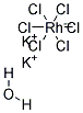 Potassium hexachlororhodate hydrate Struktur