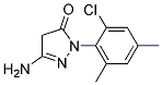 3-Amino-1-(2-chloro-4,6-dimethylphenyl)-2-pyrazolin-5-one Struktur