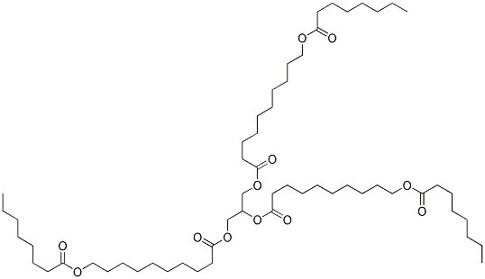 Glycerol tri-(caprylate-caprate) Struktur