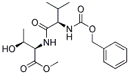 (N-(BENZYLOXYCARBONYL)-D-VALYL)-D-THREONINEMETHYLESTER Struktur