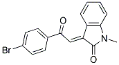 3-(4-BROMOPHENACYLIDENE)-1-METHYL-2-INDOLINONE Struktur