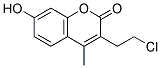 3-(2-CHLOROETHYL)-7-HYDROXY-4-METHYLCOUMARIN Struktur