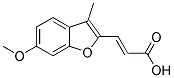 3-(6-METHOXY-3-METHYL-2-BENZOFURANYL)ACRYLICACID Struktur