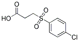 3-(P-CHLOROPHENYLSULFONYL)PROPIONICACID Struktur