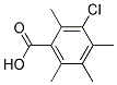 3-CHLORO-2,4,5,6-TETRAMETHYLBENZOICACID Struktur