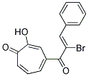 4-(A-BROMOCINNAMOYL)-2-HYDROXY-2,4,6-CYCLOHEPTATRIEN-1-ONE Struktur