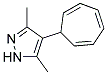 4-(2,4,6-CYCLOHEPTATRIENYL)-3,5-DIMETHYL-1H-PYRAZOLE Struktur