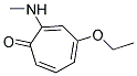 4-ETHOXY-2-METHYLAMINO-2,4,6-CYCLOHEPTATRIENONE Struktur