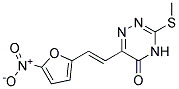 3-METHYLTHIO-6-(2-(5-NITRO-2-FURYL)VINYL)-1,2,4-TRIAZIN-5(4H)-ONE Struktur