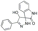 4'-HYDROXY-3'-PHENYLSPIRO(INDOLINE-3,5'-(2)PYRAZOLIN)-2-ONE Struktur