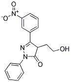 4-(2-HYDROXYETHYL)-3-(M-NITROPHENYL)-1-PHENYL-2-PYRAZOLIN-5-ONE Struktur