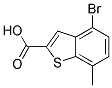 4-BROMO-7-METHYLBENZO(B)THIOPHENE-2-CARBOXYLICACID Struktur