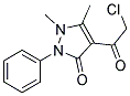 4-CHLOROACETYL-2,3-DIMETHYL-1-PHENYL-3-PYRAZOLIN-5-ONE Struktur