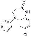 7-CHLORO-5-PHENYL-1,3-DIHYDRO-1,4-BENZODIAZEPIN-2-ONE Struktur