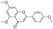 5,7-DIMETHOXY-2-(P-METHOXYPHENYL)-4H-CHROMEN-4-ONE Struktur