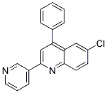 6-CHLORO-4-PHENYL-2-(3-PYRIDYL)QUINOLINE Struktur