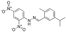 5-ISOPROPYL-2-METHYLBENZALDEHYDE2,4-DINITROPHENYLHYDRAZONE Struktur