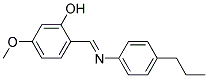 5-METHOXY-2-(((P-PROPYLPHENYL)IMINO)METHYL)PHENOL Struktur