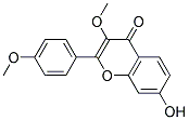 7-HYDROXY-3-METHOXY-2-(P-METHOXYPHENYL)-4-CHROMENONE Struktur