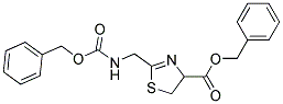 BENZYL2-((BENZYLOXYCARBONYLAMINO)METHYL)-2-THIAZOLIN-4-CARBOXYLATE Struktur