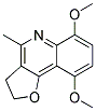 6,9-DIMETHOXY-4-METHYL-2,3-DIHYDROFURO(3,2-C)QUINOLINE Struktur