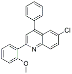 6-CHLORO-2-(O-METHOXYPHENYL)-4-PHENYLQUINOLINE Struktur