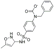 BENZYL(P-((5-METHYL-2,3-DIHYDRO-3-ISOXAZOLYL)SULFAMOYL)PHENYL)CARBAMATE Struktur