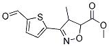 METHYL3-(5-FORMYL-2-THIENYL)-5-METHYL-4,5-DIHYDRO-5-ISOXAZOLECARBOXYLATE Struktur