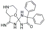 N(1)-(5-OXO-4,4-DIPHENYL-2-IMIDAZOLIDINYLIDENE)MORPHOLINECARBOXAMIDINE Struktur