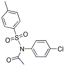 N-(P-CHLOROPHENYL)-N-TOSYLACETAMIDE Struktur