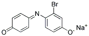 N-(2-BROMO-4-HYDROXYPHENYL)-P-BENZOQUINONEMONOIMINESODIUMSALT Struktur