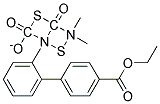 O-(P-(ETHOXYCARBONYL)PHENYL)4,4-DIMETHYL-2-PHENYL-1,3-DITHIOALLOPHANATE Struktur