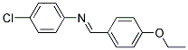 P-CHLORO-N-(P-ETHOXYBENZYLIDENE)ANILINE Struktur