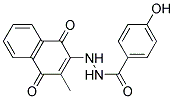 P-HYDROXY-2'-(3-METHYL-1,4-DIOXO-1,4-DIHYDRO-2-NAPHTHYL)BENZOHYDRAZIDE Struktur