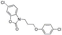 P-CHLOROPHENYLN-(3-(P-CHLOROPHENYLOXY)-PROPYL)CARBAMATE Struktur