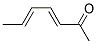 TRANS,TRANS-3,5-HEPTADIEN-2-ONE Struktur