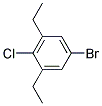 5-Bromo-2-chloro-1,3-diethylbenzene Struktur