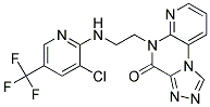 5-(2-((3-Chloro-5-(trifluoromethyl)-2-pyridinyl)amino)ethyl)pyrido[2,3-e](1,2,4)triazolo[4,3-a]pyrazin-4(5H)-one Struktur