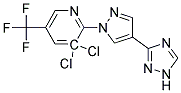 3-Chloro-2-(4-(1H-1,2,4-triazol-3-yl)-1H-pyrazol-1-yl)-3-chloro-5-(trifluoromethyl)pyridine Struktur