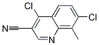 4,7-DICHLORO-8-METHYL-QUINOLINE-3-CARBONITRILE
 Struktur