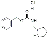 (S)-2-N-CBZ-AMINOMETHYL-PYRROLIDINE HCL
 Struktur