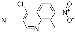 4-CHLORO-8-METHYL-7-NITRO-QUINOLINE-3-CARBONITRILE
 Struktur