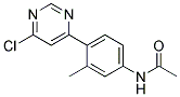 N-[4-(6-Chloro-pyrimidin-4-yl)-3-methyl-phenyl]-acetamide Struktur