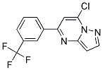 7-chloro-5-[3-(trifluoromethyl)phenyl]pyrazolo[1,5-a]pyrimidine Struktur