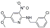 6-(3-Chloro-benzylamino)-5-nitro-nicotinic acid methyl ester Struktur