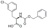 (2R)-2-{[(benzyloxy)carbonyl]amino}-3-(3-chlorophenyl)propanoic acid Struktur